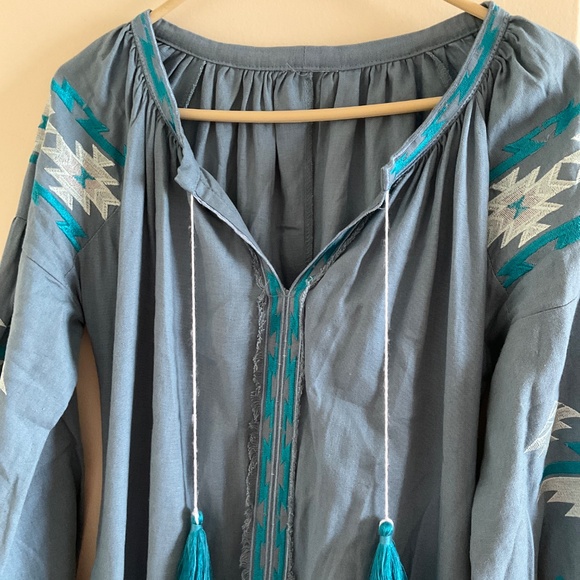 Elegant Blue Maxi Dress - Picture 5 of 7